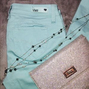 YMI Women’s Mint Blue Skinny Jeans - Mint